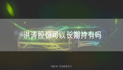 洪涛股份可以长期持有吗